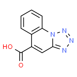 ChemSpider 2D Image | Tetrazolo[1,5-a]quinoline-5-carboxylic acid | C10H6N4O2