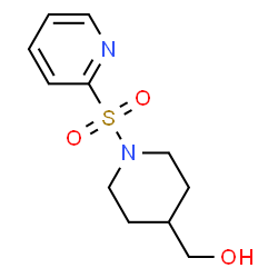 ChemSpider 2D Image | [1-(2-Pyridinylsulfonyl)-4-piperidinyl]methanol | C11H16N2O3S
