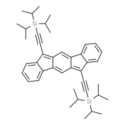 ChemSpider 2D Image | 6,12-bis((triisopropylsilyl)ethynyl)indeno[1,2-b]fluorene | C42H52Si2