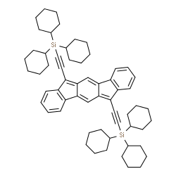ChemSpider 2D Image | 6,12-bis((tricyclohexylsilyl)ethynyl)indeno[1,2-b]fluorene | C60H76Si2