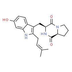 ChemSpider 2D Image | 6-hydroxytryprostatin B | C21H25N3O3