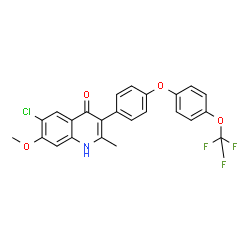 ChemSpider 2D Image | ELQ-300 | C24H17ClF3NO4