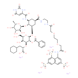 ChemSpider 2D Image | Rivipansel sodium | C58H70N6Na4O31S3