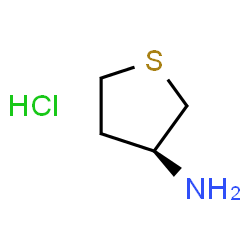 ChemSpider 2D Image | (3S)-Tetrahydro-3-thiophenamine hydrochloride (1:1) | C4H10ClNS