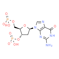 ChemSpider 2D Image | 2'-Deoxy-3',5'-bis-O-(hydroxyphosphinato)guanosine | C10H13N5O10P2