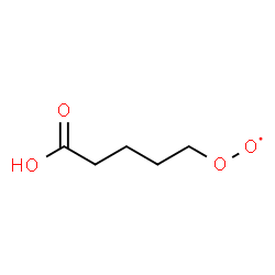 ChemSpider 2D Image | 5-Peroxyl pentanoic acid | C5H9O4