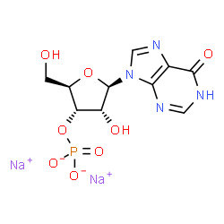 ChemSpider 2D Image | Disodium 3'-O-phosphonatoinosine | C10H11N4Na2O8P