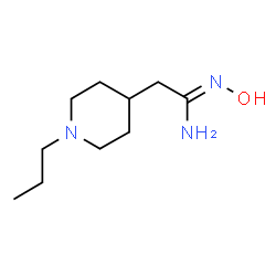 ChemSpider 2D Image | N-Hydroxy-2-(1-propyl-4-piperidinyl)ethanimidamide | C10H21N3O
