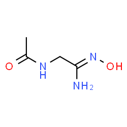 ChemSpider 2D Image | N-[2-(Hydroxyamino)-2-iminoethyl]acetamide | C4H9N3O2