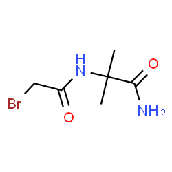 ChemSpider 2D Image | N~2~-(Bromoacetyl)-2-methylalaninamide | C6H11BrN2O2