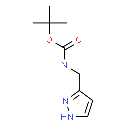 ChemSpider 2D Image | 3-(BOC-AMINOMETHYL)PYRAZOLE | C9H15N3O2