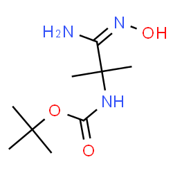 ChemSpider 2D Image | 2-Methyl-2-propanyl [1-(hydroxyamino)-1-imino-2-methyl-2-propanyl]carbamate | C9H19N3O3