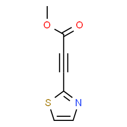 ChemSpider 2D Image | Methyl 3-(1,3-thiazol-2-yl)-2-propynoate | C7H5NO2S