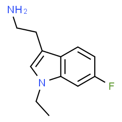 ChemSpider 2D Image | 2-(1-Ethyl-6-fluoro-1H-indol-3-yl)ethanamine | C12H15FN2