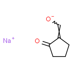 ChemSpider 2D Image | Sodium (Z)-(2-oxocyclopentylidene)methanolate | C6H7NaO2