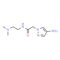 ChemSpider 2D Image | 2-(4-Amino-1H-pyrazol-1-yl)-N-[2-(dimethylamino)ethyl]acetamide | C9H17N5O