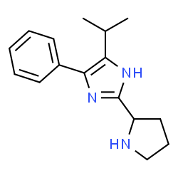 ChemSpider 2D Image | 4-Isopropyl-5-phenyl-2-(2-pyrrolidinyl)-1H-imidazole | C16H21N3