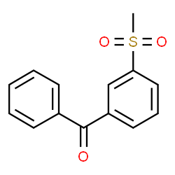 ChemSpider 2D Image | [3-(Methylsulfonyl)phenyl](phenyl)methanone | C14H12O3S