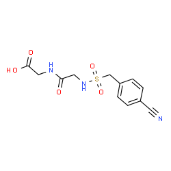 ChemSpider 2D Image | N-[(4-Cyanobenzyl)sulfonyl]glycylglycine | C12H13N3O5S