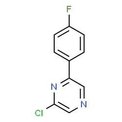 ChemSpider 2D Image | 2-Chloro-6-(4-fluorophenyl)pyrazine | C10H6ClFN2