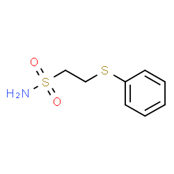 ChemSpider 2D Image | 2-(Phenylsulfanyl)ethanesulfonamide | C8H11NO2S2