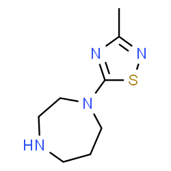 ChemSpider 2D Image | 1-(3-Methyl-1,2,4-thiadiazol-5-yl)-1,4-diazepane | C8H14N4S