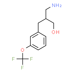 ChemSpider 2D Image | 3-Amino-2-[3-(trifluoromethoxy)benzyl]-1-propanol | C11H14F3NO2