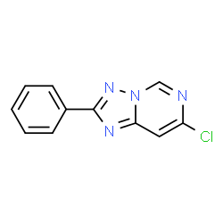 ChemSpider 2D Image | 7-Chloro-2-phenyl[1,2,4]triazolo[1,5-c]pyrimidine | C11H7ClN4