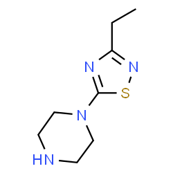 ChemSpider 2D Image | 1-(3-Ethyl-1,2,4-thiadiazol-5-yl)piperazine | C8H14N4S