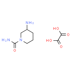 ChemSpider 2D Image | 3-Amino-1-piperidinecarboxamide ethanedioate (1:1) | C8H15N3O5