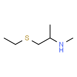 ChemSpider 2D Image | 1-(Ethylsulfanyl)-N-methyl-2-propanamine | C6H15NS