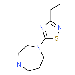 ChemSpider 2D Image | 1-(3-Ethyl-1,2,4-thiadiazol-5-yl)-1,4-diazepane | C9H16N4S