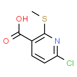 ChemSpider 2D Image | 6-Chloro-2-(methylsulfanyl)nicotinic acid | C7H6ClNO2S