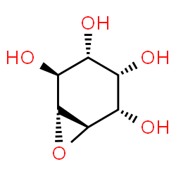 ChemSpider 2D Image | (3R,4S,5S)-7-Oxabicyclo[4.1.0]heptane-2,3,4,5-tetrol | C6H10O5