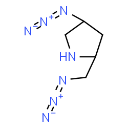 ChemSpider 2D Image | 4-Azido-2-(azidomethyl)pyrrolidine | C5H9N7