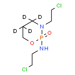 ChemSpider 2D Image | N,3-Bis(2-chloroethyl)(4,4,5,5-~2~H_4_)-1,3,2-oxazaphosphinan-2-amine 2-oxide | C7H11D4Cl2N2O2P