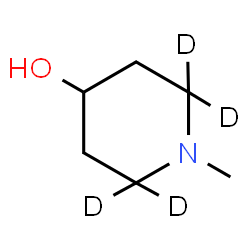 ChemSpider 2D Image | 1-Methyl-4-(2,2,6,6-~2~H_4_)piperidinol | C6H9D4NO
