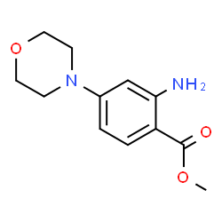 ChemSpider 2D Image | METHYL 2-AMINO-4-MORPHOLINOBENZOATE | C12H16N2O3
