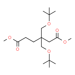 ChemSpider 2D Image | Dimethyl 3,3-bis{[(2-methyl-2-propanyl)oxy]methyl}hexanedioate | C18H34O6