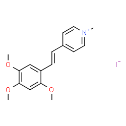 ChemSpider 2D Image | 1-Methyl-4-[(E)-2-(2,4,5-trimethoxyphenyl)vinyl]pyridinium iodide | C17H20INO3