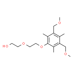 ChemSpider 2D Image | 2-{2-[3,5-Bis(methoxymethyl)-2,4,6-trimethylphenoxy]ethoxy}ethanol | C17H28O5