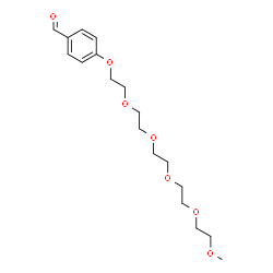 ChemSpider 2D Image | 4-(3,6,9,12,15-Pentaoxahexadec-1-yloxy)benzaldehyde | C18H28O7