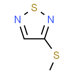 ChemSpider 2D Image | 3-(Methylsulfanyl)-1,2,5-thiadiazole | C3H4N2S2