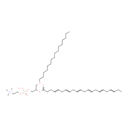 ChemSpider 2D Image | 7-[(Hexadecyloxy)methyl]-4-hydroxy-N,N,N-trimethyl-9-oxo-3,5,8-trioxa-4-phosphatriaconta-12,15,18,21,24,27-hexaen-1-aminium 4-oxide | C46H83NO7P