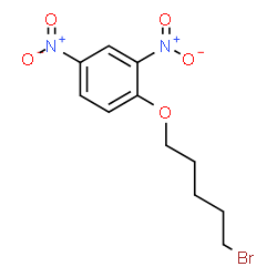 ChemSpider 2D Image | 1-[(5-Bromopentyl)oxy]-2,4-dinitrobenzene | C11H13BrN2O5