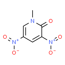ChemSpider 2D Image | 1-Methyl-3,5-dinitro-2-pyridone | C6H5N3O5