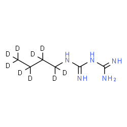 ChemSpider 2D Image | N-(~2~H_9_)Butylimidodicarbonimidic diamide | C6H6D9N5