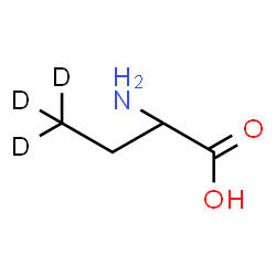 ChemSpider 2D Image | 2-Amino(4,4,4-~2~H_3_)butanoic acid | C4H6D3NO2