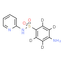ChemSpider 2D Image | 4-amino-2,3,5,6-tetradeuterio-N-(2-pyridyl)benzenesulfonamide | C11H7D4N3O2S