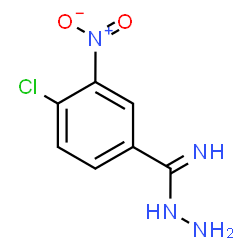 ChemSpider 2D Image | 4-Chloro-3-nitrobenzenecarboximidohydrazide | C7H7ClN4O2